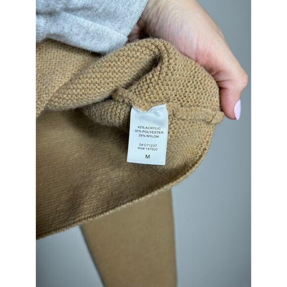 Preppy V Neck Knit Cropped Collared Womens Sweater In Color Beige - Picture 4 of 4